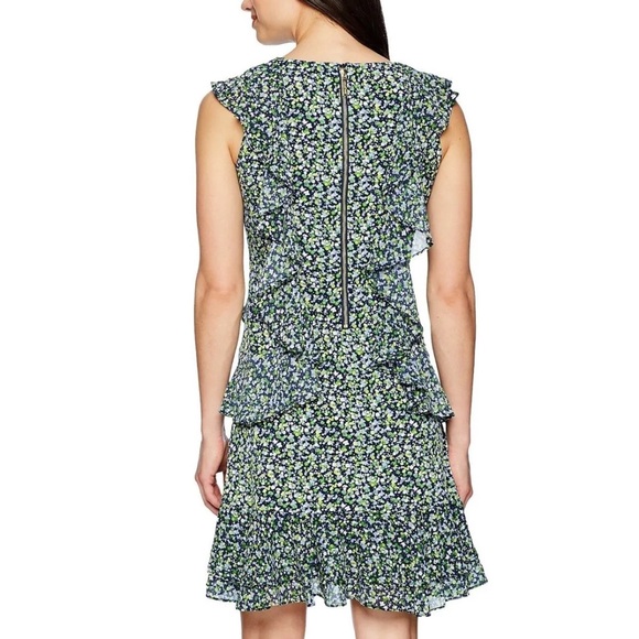 Michael Kors Wildflower Cascade Ruffle Dress small - Picture 2 of 7
